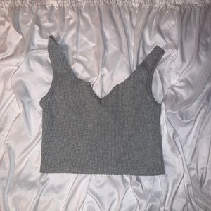 Zaful Grey Crop Top